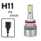 Car Headlights 65W Ultra-bright Concentrating Front Headlights H1 H3 H4 H7 H8 H9 H11 High and Low Beam Light Integrated 12V24V Strong Light