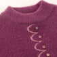 Winter Women's Mink Fleece Half Turtleneck Sweater Solid Color Short Sweater Loose Large Size Outer Sweater