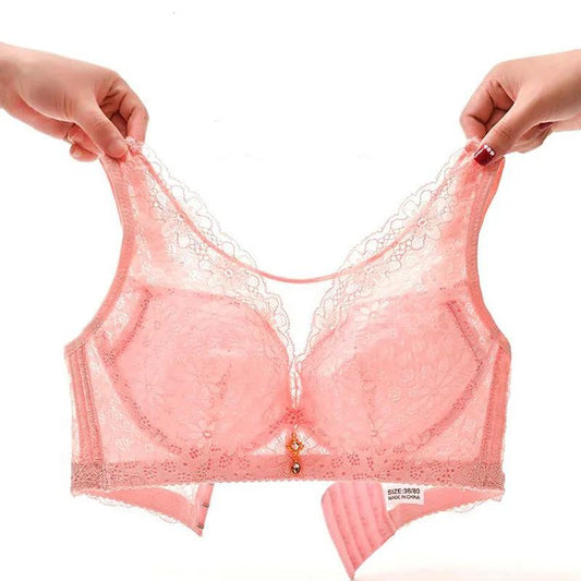 Underwear Women's Bra Non Steel Ring Gathers Anti Sagging Closes Auxiliary Breast Breathable Ultra-thin Bra In Summer