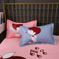 Two-pack Pillowcases for Couples Bedroom Pillowcases Thickened Brushed Cartoon Pillowcases Skin-friendly Soft Pillowcases