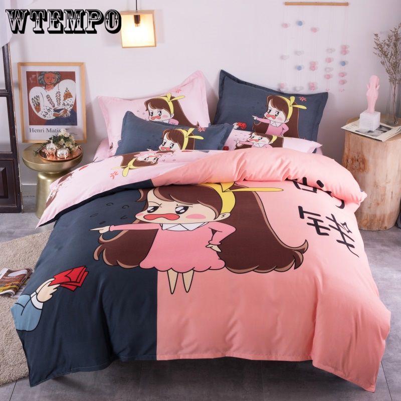 Duvet Cover Pillowcases Bedspreads 4pcs Sets Bedding Set Fashion House Luxury Bed Cover Sheet