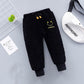 Boys' Cotton Pants Thickened Middle and Small Children's Winter Baby Loose Foot Binding Three-layer Cotton Sandwiched Warm Pants Korean Style