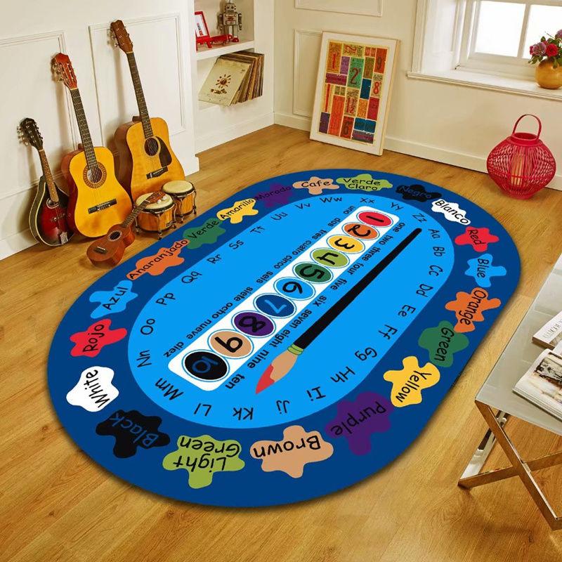 Children's Puzzle Game Carpet Cartoon Cute Crawling Blanket Anti-fall Bedside Blanket for Bedroom Room