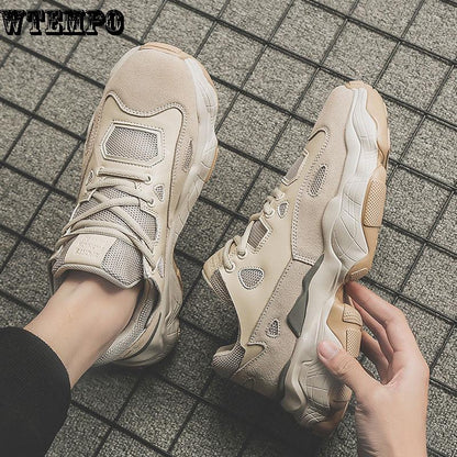 Increase Shoes Men's Sneakers Comfortable Sports Shoes Fashion Trend Wild Casual Shoes