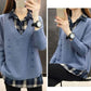 Spring and Autumn Loose Knit Sweater Casual Simple Bottoming Shirt Long Sleeve Women's Sweater