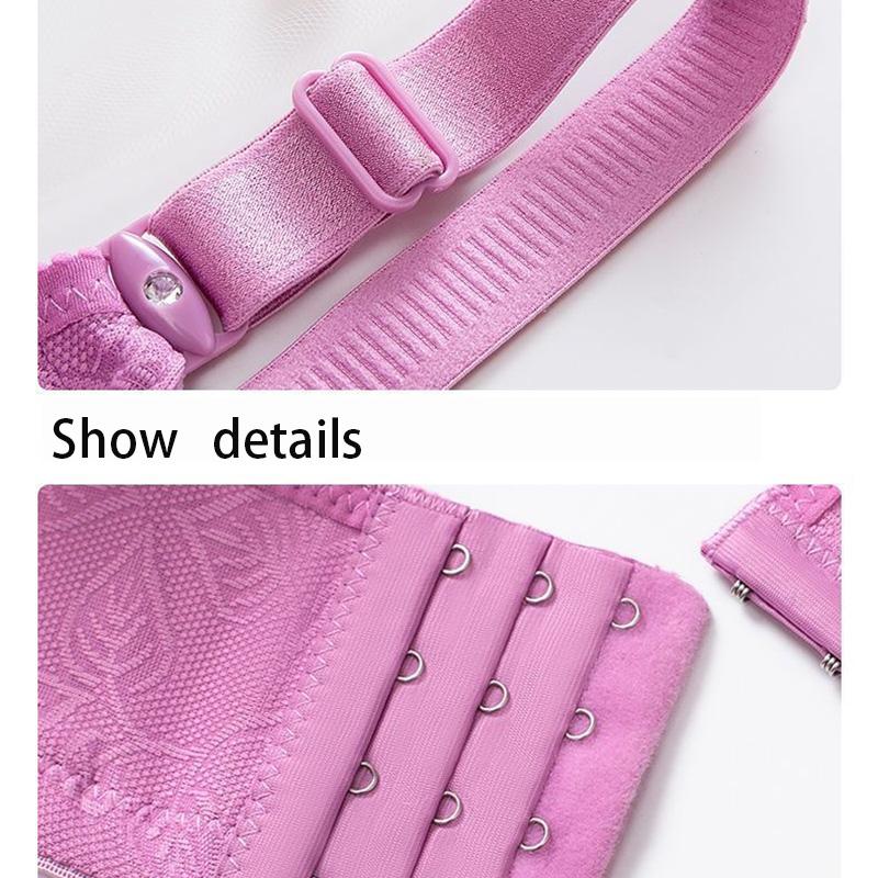 Thin Anti-sagging Anti-sagging Breast Gathering Type Bra Non-magnetic and Non-wireless Underwear Simple Women's Bra Light and Thin