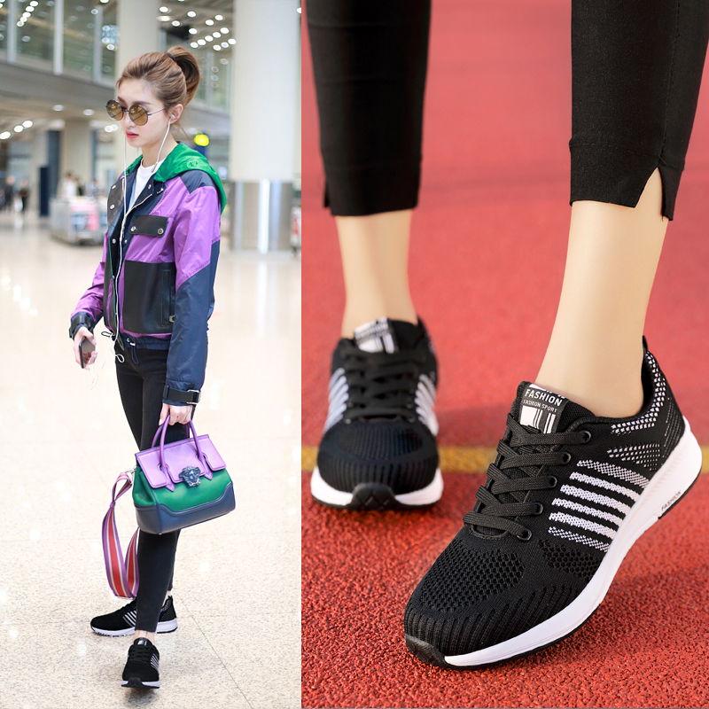 2020 Mesh Light Sneakers Women Shoes Knited Spring Summer Breathable Running Shoes for Women