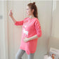 Maternity Winter Clothes Set Autumn and Winter Pregnant Women Plus Velvet Thick Mid-length Sweater Warm Coat Two-piece Suit