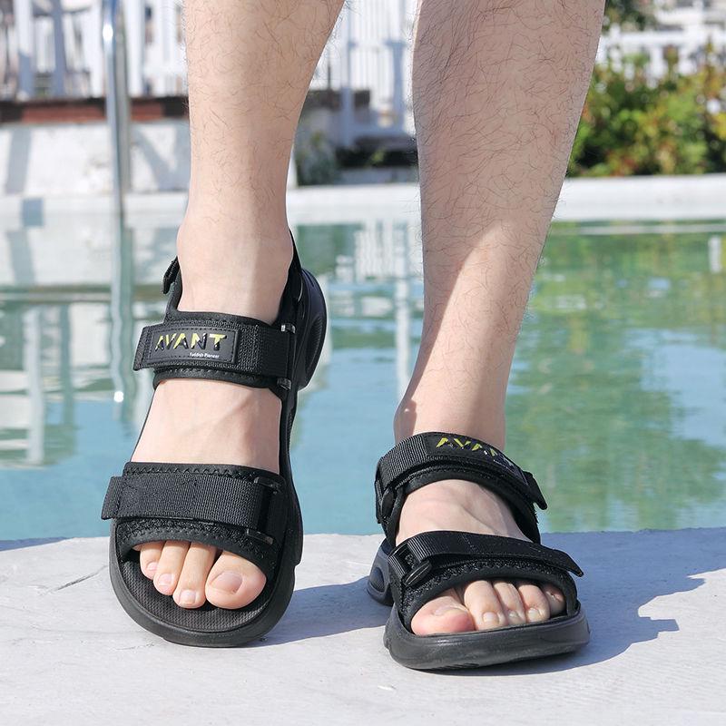 2020 Sandals Men Shoes Gladiator Mens Sandals Fashion Men Shoes Summer Flip Flops Gray Black Flat Sandals