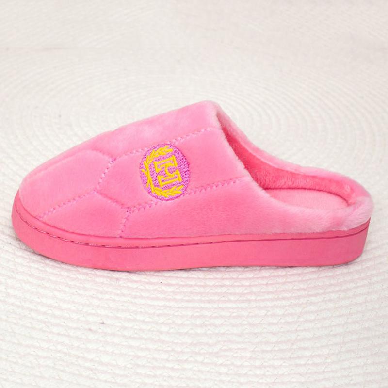 Couple Slippers Striped Cloth Bottom Warm Slippers Non Slipping Shoes