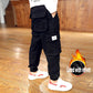 Boys Winter Velvet Pants Casual Trousers Kids Children Fashion Long Pants Baby Elastic Waist Pants