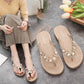 Ladies Sandals and Slippers Fashion Decoration Flip-Flops All-match Outer Wear Beach Flats
