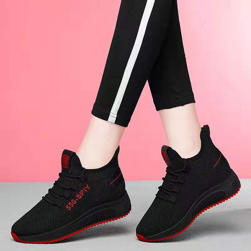 Plus Size 35-40 Women Running Shoes Wear-resistant Lightweight Sneakers Breathable Outdoor Sports Shoes Comfortable Deodorant Running Gym Shoes