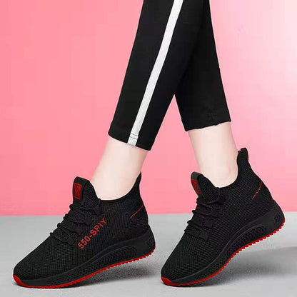 Plus Size 35-40 Women Running Shoes Wear-resistant Lightweight Sneakers Breathable Outdoor Sports Shoes Comfortable Deodorant Running Gym Shoes
