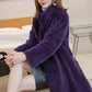 Mink Fleece Jacket Winter  Temperament Stand-up Collar Thickened Warmth In The Long Section of Fur All-in-one Plush Coat Suitable for Women