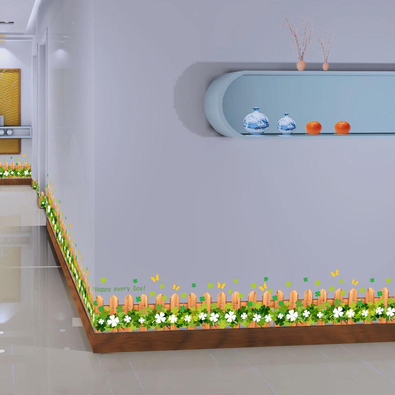 Removable baseboard wall sticker living room bedroom decoration bathroom corner waist line
