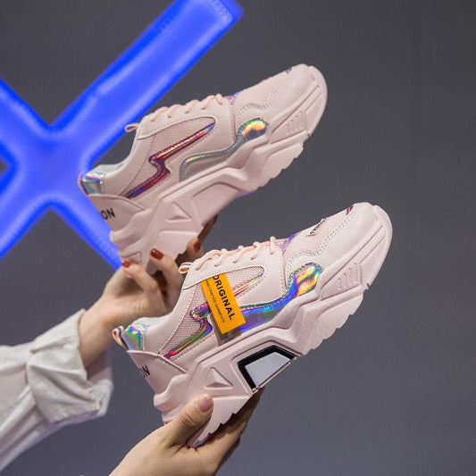 Daddy shoes net shoes female ins sports shoes female students small white shoes female running shoes
