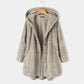 Autumn Winter Women Jackets Solid Casual Plus Size Hooded Parkas Thick Warm Long Trench Coat Plush Loose Ladies Clothes