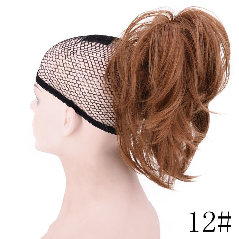 Scrunchy Bun Synthetic Hair Extension Hairpieces for Women Messy Bun Chignon Hair Band Wrap Ponytail