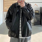 Leather Jacket Men's Hong Kong Style Retro Ruffian Handsome Motorcycle Jacket Spring and Autumn Korean Version Trend Fried Street Loose Clothes