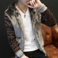 Men's Personality Fur Jacket Male Youth Boy Hooded Fur Jacket Fur One Winter Cotton Jacket