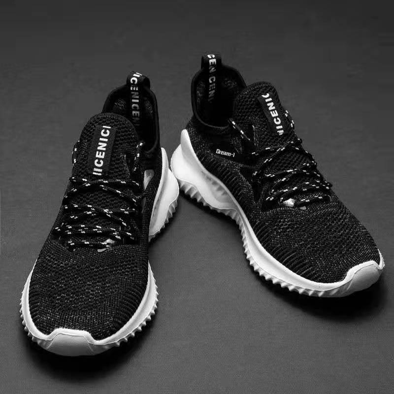 New Breathable Men's Shoes Shock Absorber Thick Shoes Men's Running Shoes