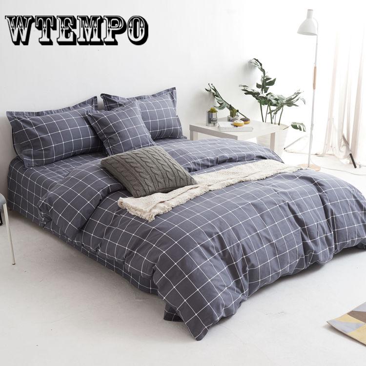 WTEMPO Brand Soft Quilt Duvet Cover Bedding Set Bed Linen Double Queen Size Bedclothes