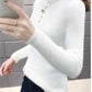 Autumn/winter High Neck Long Sleeve Bottoming Shirt Slim Short Knitted Sweater Women