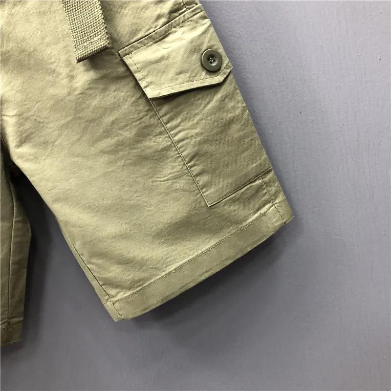 Women's Tooling Casual Shorts Summer High Waist Slimming Sports Loose Five-point Pants Women's Trend