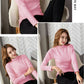 Winter Half High Neck Warm Ladies Bottoming Shirt Plus Velvet Padded Inner Long-sleeved T-shirt Top