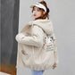 Winter Plus Velvet Thick Casual Cotton Clothes Loose Korean Style Short Jacket Hooded All-match Female Parkas