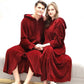 Zipper Hooded Nightdress Women's Winter Long Lazy Pajamas Large Size Loose One-piece Pregnant Thickening Nightgown Couple Bathrobe