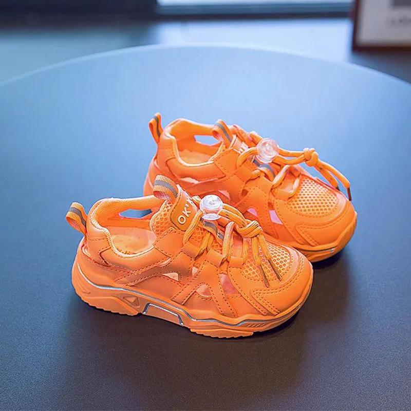 2021 Girls Casual Shoes Light Mesh Sneakers Kids Summer Children Autumn Tenis Cute Sport Cartoon Female Running