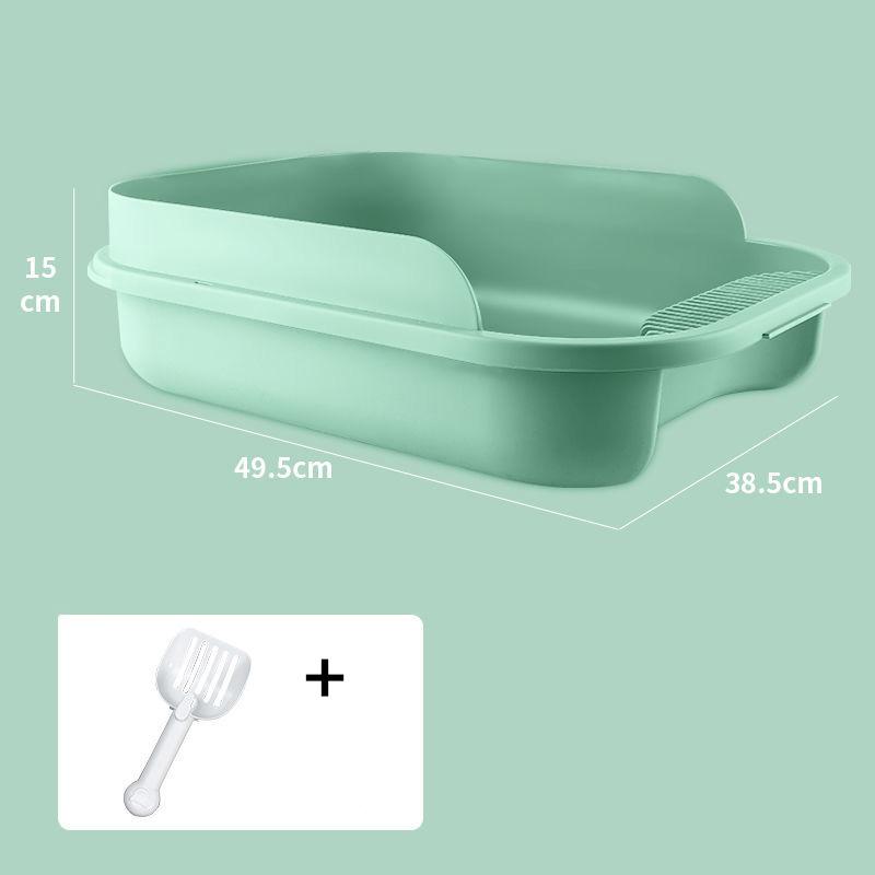 Cat Litter Box Splash-proof Semi-enclosed Large Cat Toilet Deodorant Cat Poop Box Small Kitten Litter Box Kitty Supplies