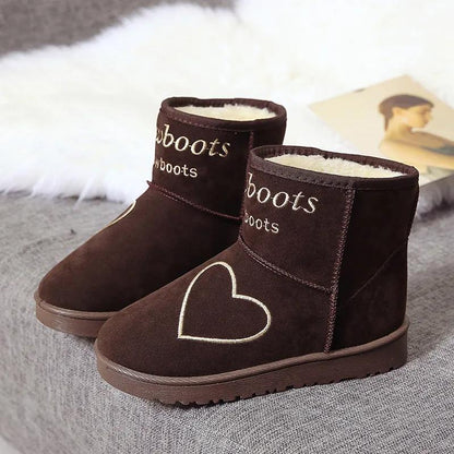 Snow Boots Women Autumn and Winter Women's Shoes Korean Cute Bread Shoes Thick Warm Cotton Shoes Ankle Boots
