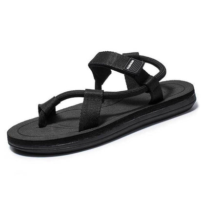 Summer Beach Shoes Men Sandals Roma Leisure Breathable Clip Toe Dual-purpose Sandals Male Soft Shoes