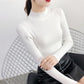 Autumn and Winter Half Turtleneck Sweater Short Knit Bottoming Shirt European and American Style All-match Female Top
