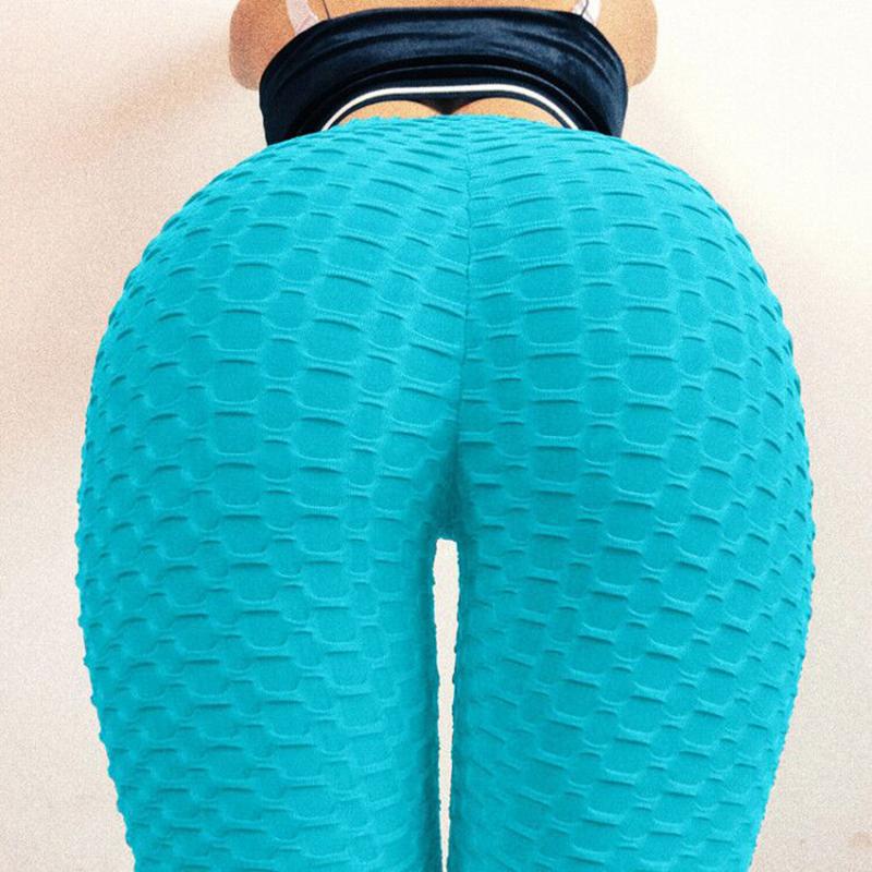 Women's Buttocks Jacquard Yoga Pants Sports Hip Leggings Fitness Pants Running Gym Training Running Trousers