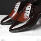 Oxford Business Men Shoes Patent Leather Lace Up Shoes Business Dress Soft Sole Breathable Spring Wedding  Shoes