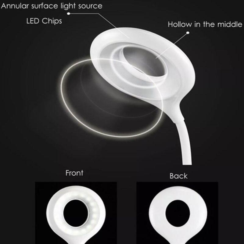 USB Rechargeable Table Lamp Storage Pen Touch Table Lamp for Reading Student Dimmable Desk Lamp