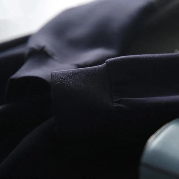 Women's Spring and Autumn Long Hoodie Color Matching Casual Hoodied Dress Large Size Loose and Versatile Hoodie