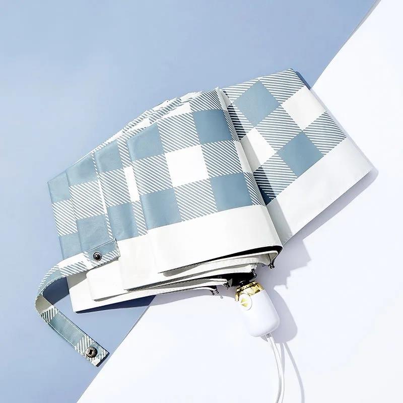 Sunny Umbrella Dual-use Retro Literary Lattice Sunshade Sunscreen UV Protection Sun Umbrella