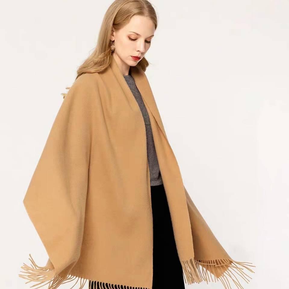 Luxury Brand Scarf Unisex Female Male 100% Wool Cashmere Scarves Pashmina Tassels Wrap Warm
