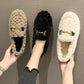 Autumn and Winter Women's Plush Shoes  Plus Velvet Cotton Shoes Short Plush Ankle Boots