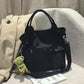 Canvas Big Bag Female Bag Korean Student Class Portable Tote Bag Shoulder Messenger Bag Trend