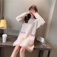 Autumn and Winter Loose and Versatile Sweater Thickened Mid-length Knitted Dress Was Thinner Women's Sweater Skirt