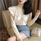 Pullovers Multicolor Dot Elegant Women Sweater Turtleneck Long Sleeve Knitted Autumn Warm Pullovers