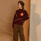 Autumn and Winter Independent Design Fun Egg Yolk Sweater, Casual Sweater Women