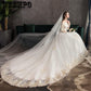 Bridal Wedding Gown White Lace Wedding Dress Train Vintage  vestido De noiva
