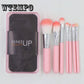 5/7/12 pcs of Man-made Fiber Portable Suction Buckle Bag Makeup Brush